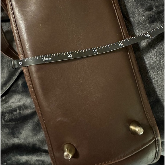 Coach Brown Leather Vintage Legacy Shoulder Crossbody Zip Top Bag Made In USA - Picture 7 of 13